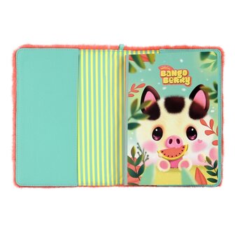 Bangoberry - notitieboek met bont - Piggy Pig