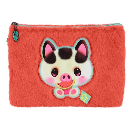 Bangoberry Etui met bont - Piggy Pig